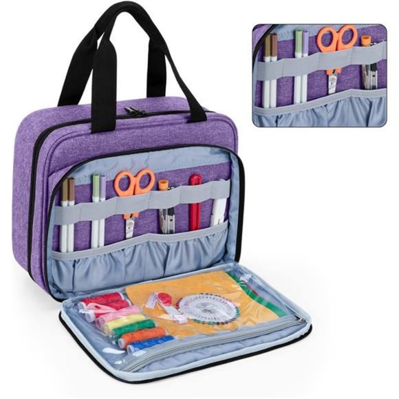 Large Sewing Organizer with 3 Inner Sections (No Accessories Included) - Picture 2 of 7